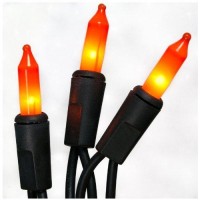 Nomainliten-Import V34700-88 100-Count Orange Halloween Light Set With Black Wire