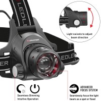 Ledlenser H14R2 Rechargeable Headlamp High Power Led 1000 Lumens Handsfree Light For Everyday And Outdoor Use Hunting Fi