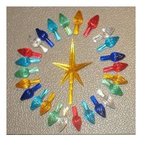 25 Ceramic Christmas Tree Lights And Star