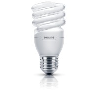 Philips Tornado Compact Fluorescent Spiral Light Bulb (Edison Screw E27 15 W) - Warm White