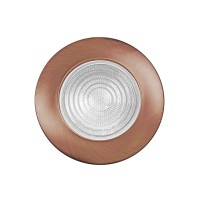 Nicor Lighting 6 Inch Bronze Recessed Shower Trim With Glass Fresnel Lens 17502Bz