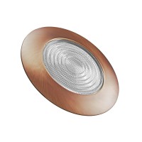 Nicor Lighting 6 Inch Bronze Recessed Shower Trim With Glass Fresnel Lens 17502Bz