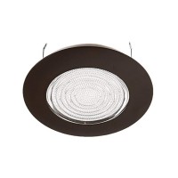 Nicor Lighting 6 Inch Oilrubbed Bronze Recessed Shower Trim With Glass Fresnel Lens 17502Ob