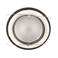 Nicor Lighting 6 Inch Oilrubbed Bronze Recessed Shower Trim With Glass Fresnel Lens 17502Ob