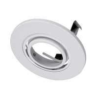 Nicor Lighting 3 Inch White Recessed Gimbal Trim For Mr16 Bulb (13007Wh)