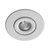 Nicor Lighting 4 Inch White Recessed Gimbal Trim For Mr16 Bulb 14558Wh