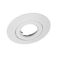 Nicor Lighting 6 Inch White Recessed Gimbal Ring Trim, Fits 6 Inch Housings (17558Wh)