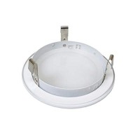 Nicor Lighting 19509Wh Recessed Shower Trim With Albalite Glass Lens, 4 Inches, White