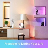 Hitlights Led Strip Lights, 4 Pre-Cut Waterproof Rgb Small Led Light Strip Kit Dimmable Color Changing Smd 5050 Led Tape Light With Rf Remote, Ul-Listed Power Supply And Connectors For Tv Bedroom Home