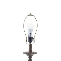 Deco 79 Polystone Solid Buffet Lamp, 11 X 11 X 34, Bronze