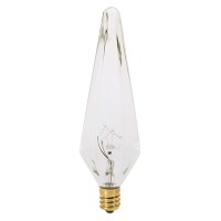 Satco S3744 120V Candelabra Base 25Watt Hx105 Light Bulb Clear 2 Countpack Of 1