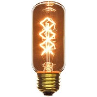 Sunlite 40T12/Cf Incandescent 40-Watt, Medium Based, Carbon Filament Antique Style T12 Bulb, Clear