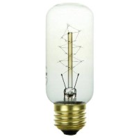 Sunlite 40T12/Cf Incandescent 40-Watt, Medium Based, Carbon Filament Antique Style T12 Bulb, Clear