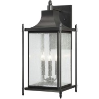 Savoy House 5-3453-Bk Dunnmore Wall Mount Lantern, Black Finish