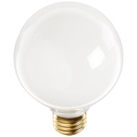 Bulbrite Incandescent G25 Medium Screw Base (E26) Light Bulb, 25 Watt, White