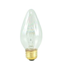 25 Pack 40 Watt F15 Medium Base 130 Volt 2500 Hour Clear Fiesta Chandelier Li.