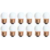 25 Pack 75 Watt S11 Medium Base 130 Volt 2500 Hour Ceramic White Sign Or Indicator Lightbulb