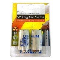 Philips S16 70-125W Long Tube 2-Pin Starters (1 Pack Of 2 Single Starters)