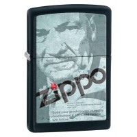 ZIPPO FOUNDERS FACE Black Matte