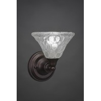 Wall Sconce Shown In Bronze Finish With 7 Italian Bubble Glass