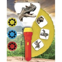 Dinosaur Flashlight And Projector Stem, Clear