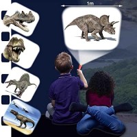 Dinosaur Flashlight And Projector Stem, Clear