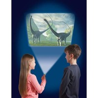 Dinosaur Flashlight And Projector Stem, Clear