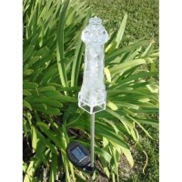 Solaration 1028 Solar Powered Lighthouse Garden Stake Light For Outdoor Living