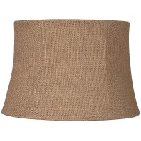 Natural Burlap Small Drum Lamp Shade 10