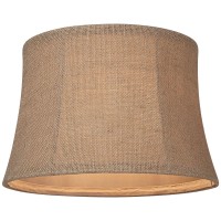 Natural Burlap Small Drum Lamp Shade 10