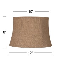 Natural Burlap Small Drum Lamp Shade 10