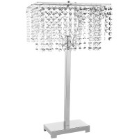 Ore International 732 28Inch Crystal Strings Table Lamp 28 X 95 X 155