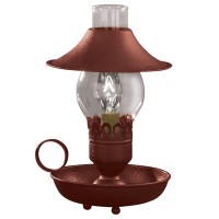 Park Designs Chamberstick Lamp With Shade 9 Red