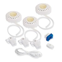 Amertac Xpv30Hcl 20-Watt Xenon Direct-It Accent Light Kit Pucks, White, 3-Pack