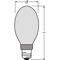 Osram Powerstar Hqi-T 250/D/Pro E40 Giant Edison Screw 250 W Classic Bulb, 4008321677846