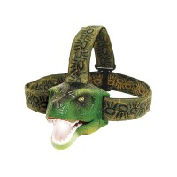 The Original Dinobryte Led Headlamp - T-Rex Dinosaur Head Lamp For Kids Dinosaur Toy Headlight Flashlight For Boys, Girls, Or Adults Roaring Dino Head Light For Camping, Hiking, Party, Or Reading