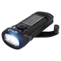 Powerplus Barracuda Dynamo Solar Powered 3 Led Waterproof Flashlight Diving Light