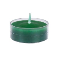 Zest Candle 50-Piece Tealight Candles, Hunter Green