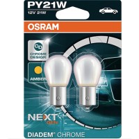 Osram Diadem Chrome Py21W Halogen, Signallamp, Turn Signal Light, 7507Dc-02B, 12V, Double Blister 2 Pieces