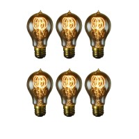 Bulbrite Nnos25-Victor-6Pk 25W Nostalgic Edison Quad Loop-Style Bulb , 6-Pack