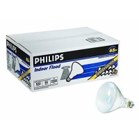 Philips Br40 Flood Light Bulb, Non-Dimmable, 630 Lumen, Soft White Light (2710K), 65-Watt, E26 Medium Base, 12-Pack