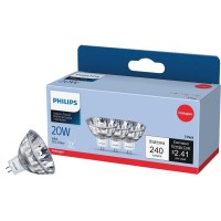 Philips 415687 Indoor Flood 20-Watt Mr16 12-Volt Light Bulb, 3-Pack