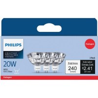 Philips 415687 Indoor Flood 20-Watt Mr16 12-Volt Light Bulb, 3-Pack