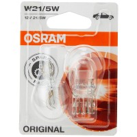 Osram 7515-02B Original Equipment W21/5W Bulbs In A Twin Blister Pack - Transparent