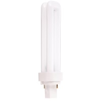 Satco S8324 4100K 18Watt G24D2 Base T4 Quad 2Pin Tube For Magnetic Ballasts