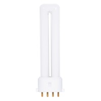 Satco S8362 2700K 7-Watt 2G7 Base T4 Twin 4-Pin Tube For Electronic And Dimming Ballasts, White, 1 Count (Pack Of 1)