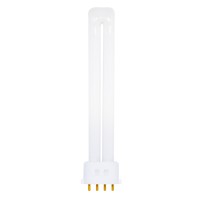 Satco S8367 3000K 13-Watt 2G7 Base T4 Twin 4-Pin Tube For Electronic And Dimming Ballasts, White, 1 Count (Pack Of 1)