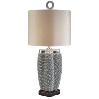 Ok Lighting Pearl Stone Table Lamp