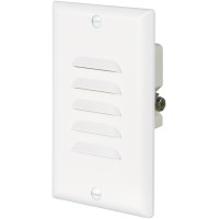 Eaton 7739W 15-Amp 120-Volt Led Steplight With Vertical And Horizontal Louvered Wall Plates, White