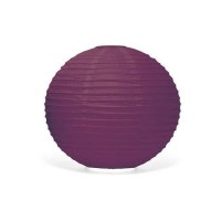 Weddingstar Round Paper Lantern 16 Purple